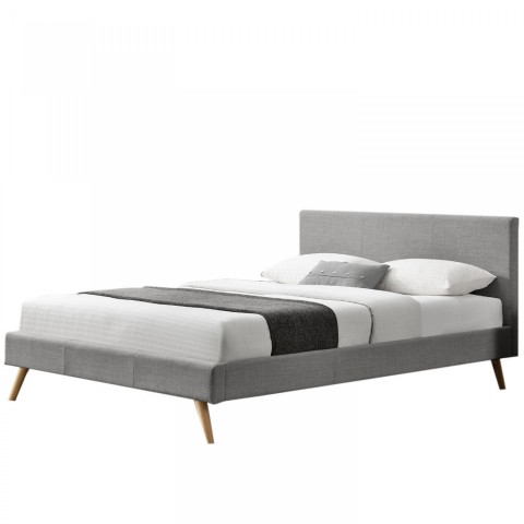 Čalouněná postel Toledo 140 x 200 cm | světle šedá č.5