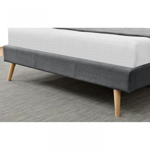 Čalouněná postel Toledo 140 x 200 cm | tmavě šedá č.4