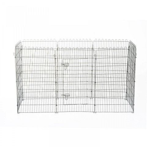 Kovová ohrádka pro štěňata 71 x 107 cm č.3