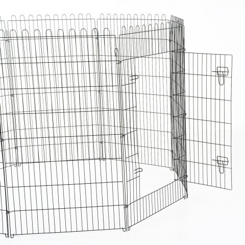Kovová ohrádka pro štěňata 71 x 122 cm č.2