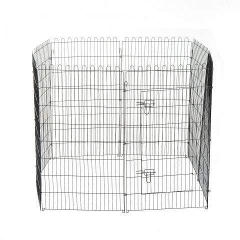 Kovová ohrádka pro štěňata 71 x 122 cm č.3