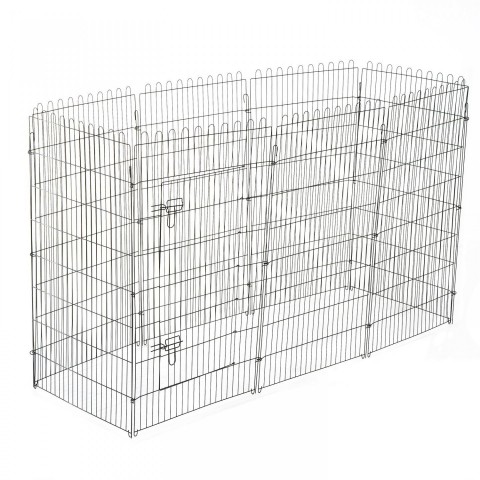 Kovová ohrádka pro štěňata 71 x 122 cm č.4