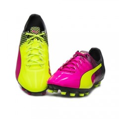 Kopačky lisovky Puma evoSPEED 1.5 AG Tricks 10359901 | Yellow - Pink - Black | velikost 44 (US 10,5 / UK 9,5)