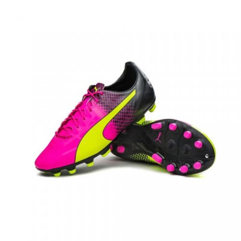 Kopačky lisovky Puma evoSPEED 1.5 AG Tricks 10359901 | Yellow - Pink - Black | velikost 44 (US 10,5 / UK 9,5) č.3