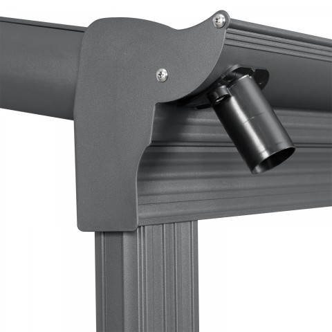 Zahradní hliníková pergola s polykarbonátem 6 x 3 m | šedá č.4
