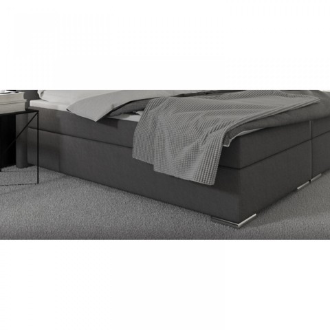 Postel Box Spring Maine s LED osvětlením 180 x 200 cm | šedá č.4