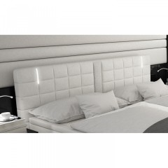 Postel Box Spring Maine s LED osvětlením 180 x 200 cm | bílá č.3