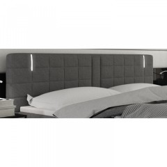 Postel Box Spring Maine s LED osvětlením 140 x 200 cm | šedá č.3