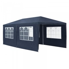Zahradní párty stan 6 x 3 m s 6 bočnicemi | modrý č.3