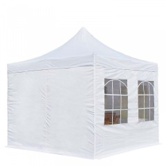 Nůžkový stan 3 x 3 m s bočnicemi | bílý č.1