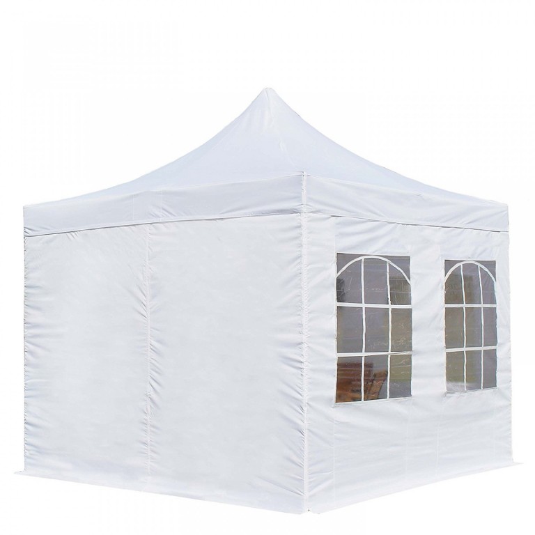 Nůžkový stan 3 x 3 m s bočnicemi | bílý