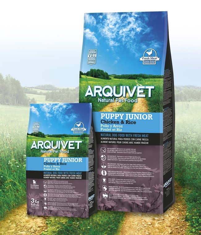 Arquivet Dog Puppy Junior 3 kg | čerstvé kuřecí maso s rýží