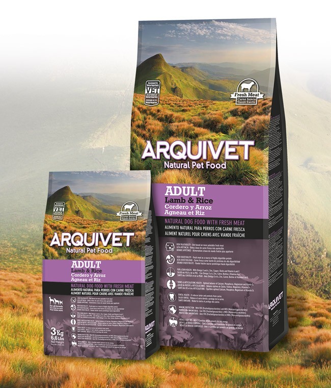 Arquivet Dog Adult 3 kg | čerstvé jehněčí maso s rýží