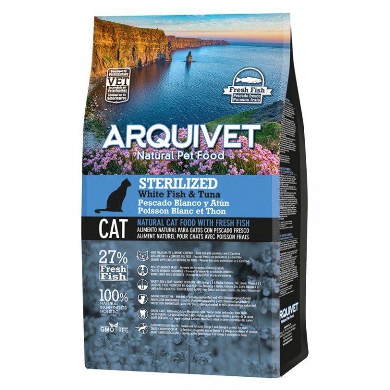 Arquivet Cat Sterilized 1,5 kg | bílá ryba s tuňákem