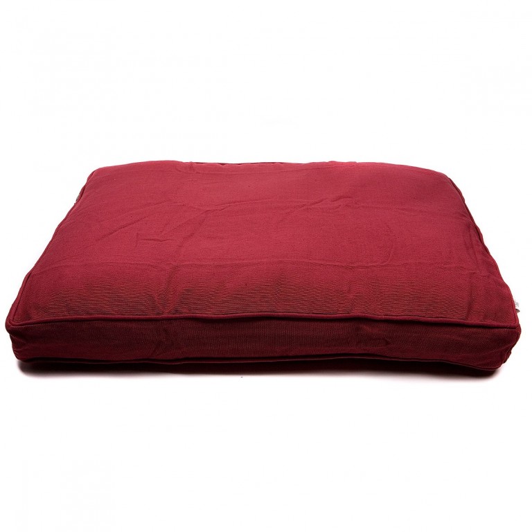 Luxusní pelíšek pro psa Lex & Max Alexander 90 x 65 cm | vínový