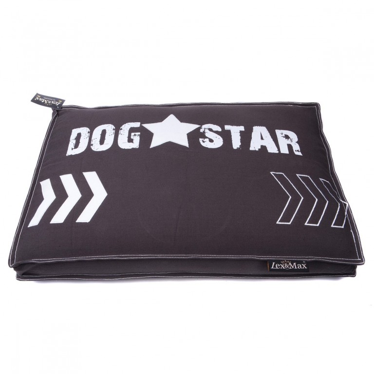 Luxusní potah na pelíšek pro psa Lex & Max Dog Star 90 x 65 cm | antracit