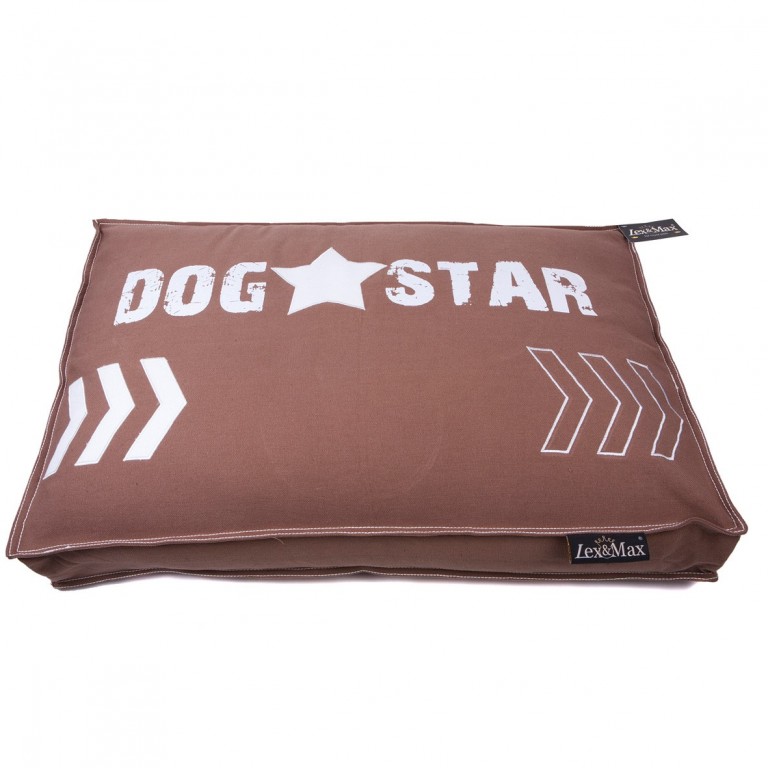 Luxusní pelíšek pro psa Lex & Max Dog Star 90 x 65 cm | hnědý