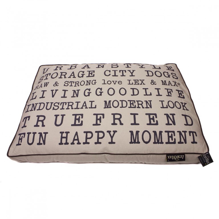 Luxusní potah na pelíšek pro psa Lex & Max Urban 90 x 65 cm | béžový