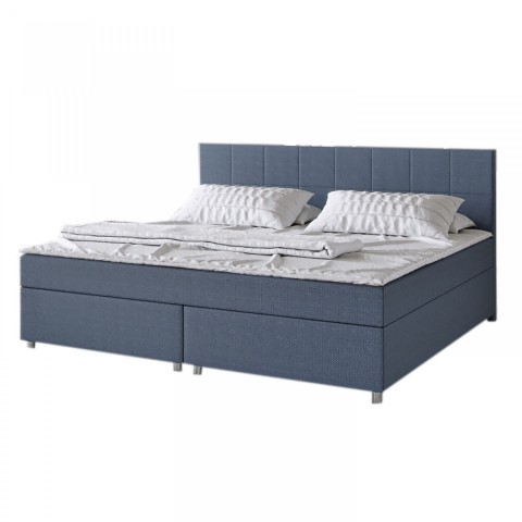 Postel Box Spring Seattle 140 x 200 cm | tmavě šedá č.6