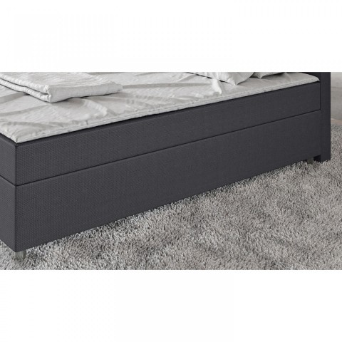 Postel Box Spring Austin 180 x 200 cm | tmavě šedá č.4