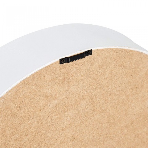 Nástěnná police kulatá | bílá č.6