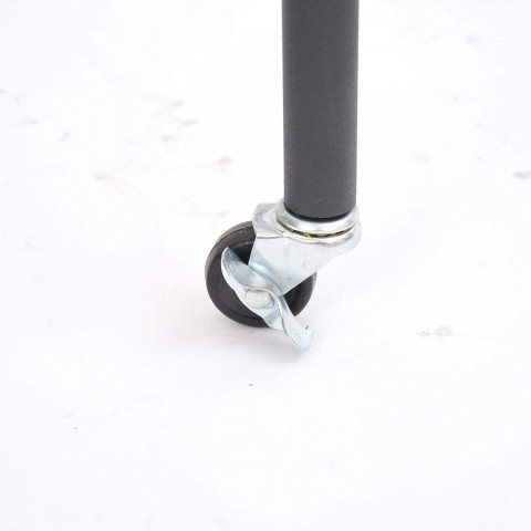 Stojan na oblečení kovový 150 x 60 x 150 cm | černý č.5