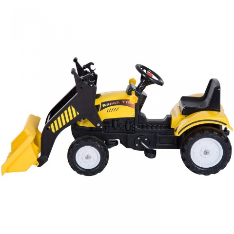 Šlapací traktor s nakladačem | žlutý č.5