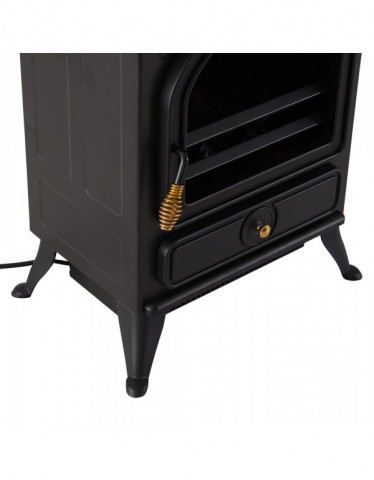 Elektrický krb LED 900/1800W | černý č.5