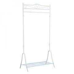 Stojan na oblečení a boty kovový | bílý č.1