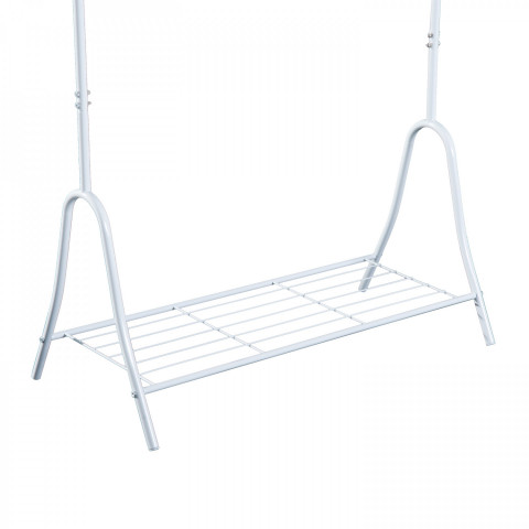 Stojan na oblečení a boty kovový | bílý č.2