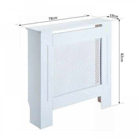 Kryt na radiátor 78 cm | bílý č.6