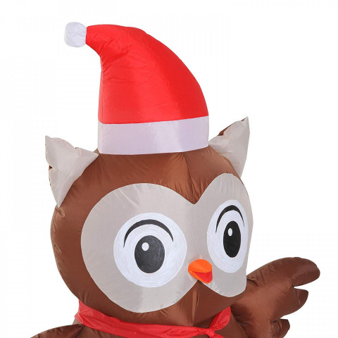 Nafukovací sova s LED osvětlením 120 cm č.4