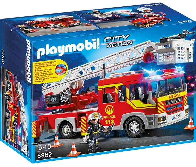 Playmobil 5362 Hasičské auto s výsuvným žebříkem a sirénou