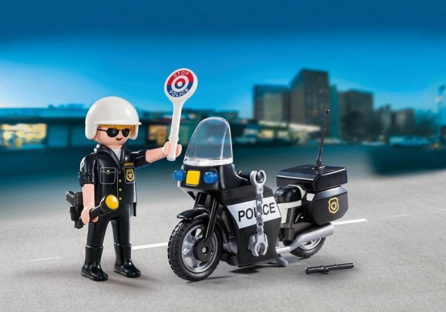 Playmobil 5648 Přenosný kufřík Policista s motorkou č.2