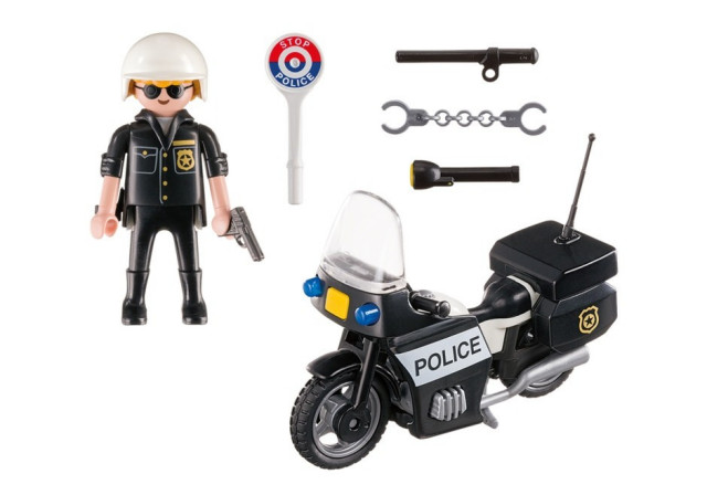 Playmobil 5648 Přenosný kufřík Policista s motorkou č.4