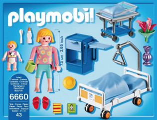Playmobil 6660 Nemocniční pokoj s dětskou postýlkou č.3