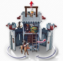 Playmobil 6697 Přenosný hrad Černého barona č.3