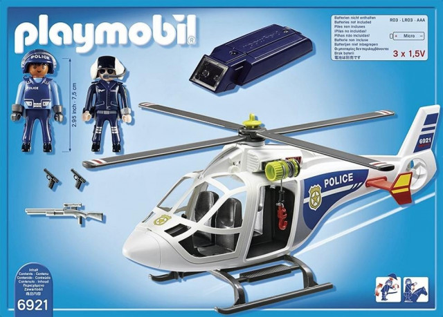 Playmobil 6921 Policejní helikoptéra s LED světlometem č.5