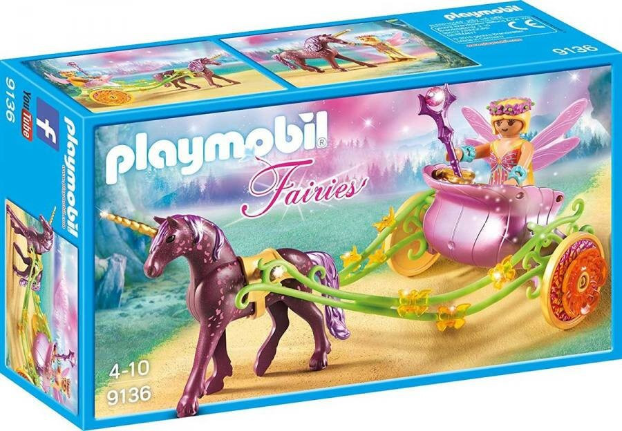 Playmobil 9136 Květinová víla kočár tažený jednorožcem
