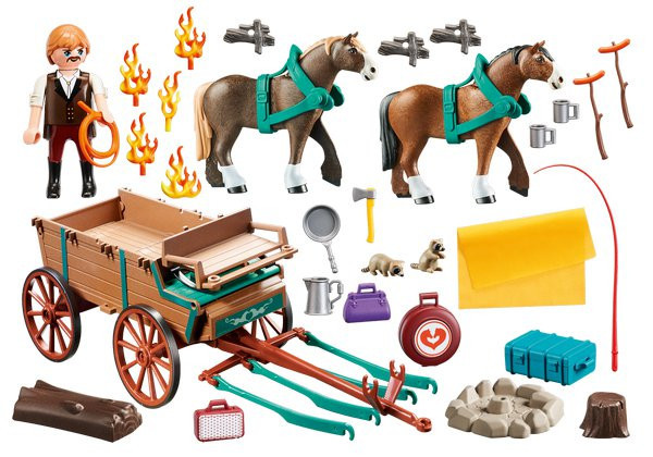 Playmobil 9477 Tatínek Jim a koňský povoz č.5