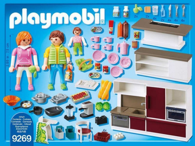 Playmobil 9269 Velká rodinná kuchyň č.5