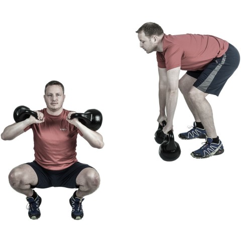 Kettlebell činka MOVIT 24 kg | černá č.8
