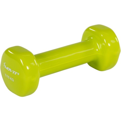 Vinylové činky MOVIT 2x 0,75 kg světle zelené č.2