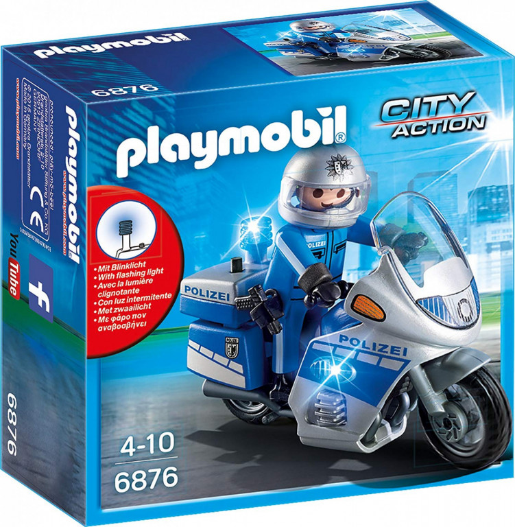 Playmobil 6876 Motohlídka s LED majákem