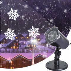 Vánoční laserový LED projektor | vločky č.1