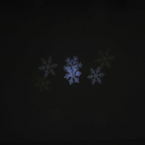 Vánoční laserový LED projektor | vločky č.2