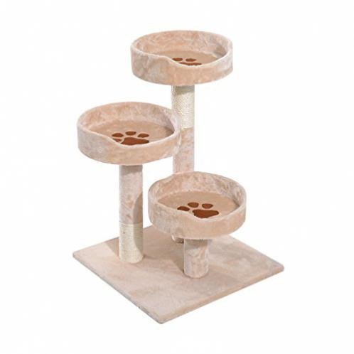Škrabadlo pro kočky 70x51x51 cm | béžové