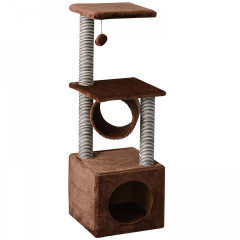 Škrabadlo pro kočky 104x35x35 cm | hnědé č.1