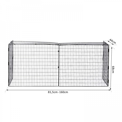 Zábrana ke krbu 160 cm | černá č.6