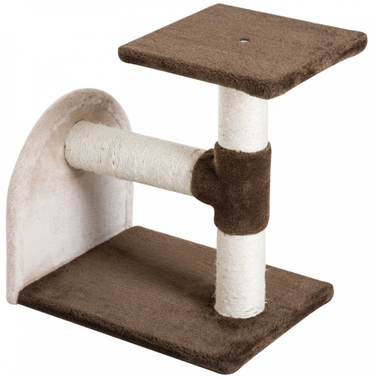 Škrabadlo pro kočky 48x41x33 cm | béžovo-hnědé
